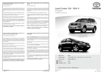 Land Cruiser 120 - RAV 4 - Toyota-tech.eu