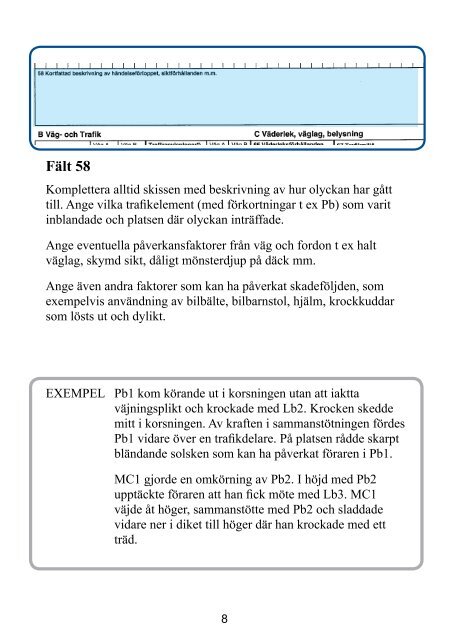 Handledning vid rapportering - Transportstyrelsen