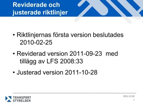 Riktlinjer för flygarbetstid - Transportstyrelsen