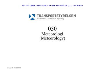 050 PPL-LO-Meteorologi - Transportstyrelsen