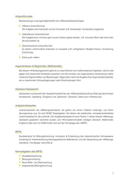 Glossar Bildungsstandards (pdf) - Schule.at