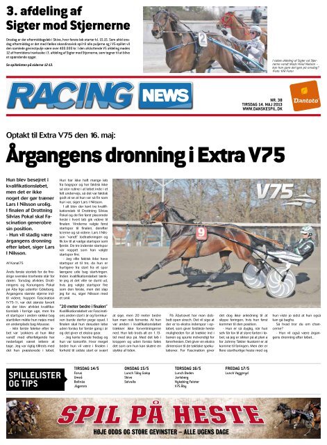 Årgangens dronning i Extra V75