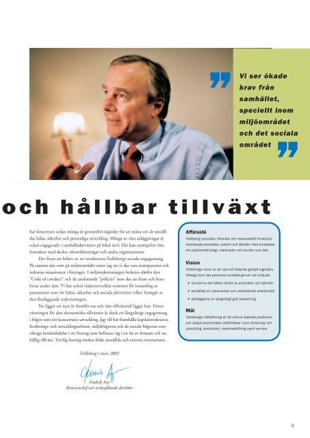 Miljörapport 2001 - Trelleborg