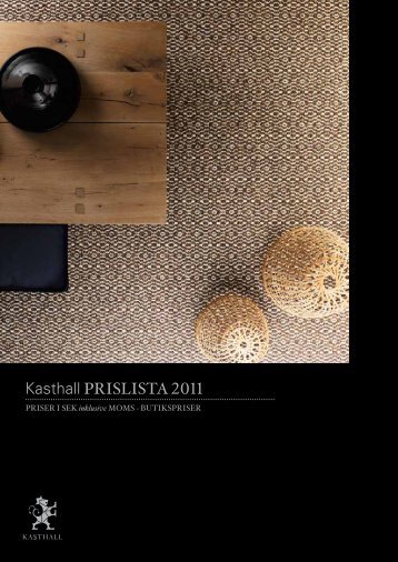 Kasthall prislista 2011