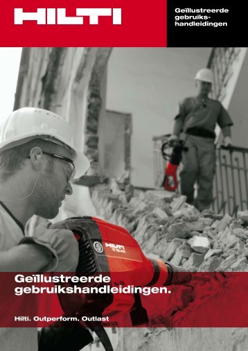 Geïllustreerde gebruikshandleidingen. - Hilti