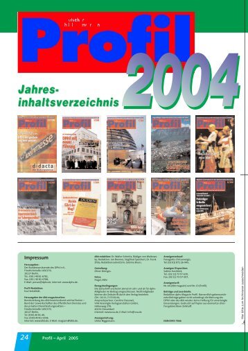 24 Jahres- inhaltsverzeichnis - Dphv Deutscher Philologenverband