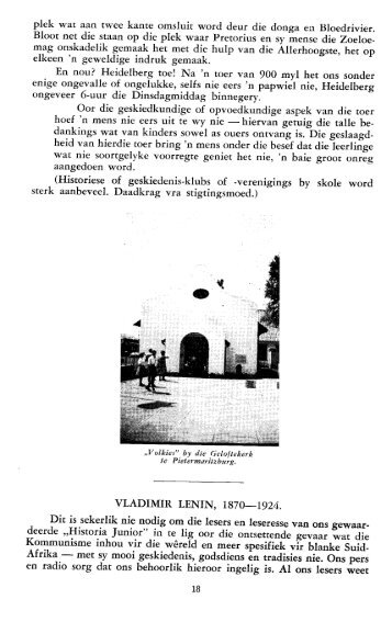 Lenin, Vladimir en die geskiedenis van die USSR