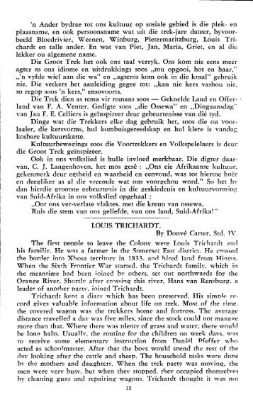 Louis Trichardt - Afrikanergeskiedenis