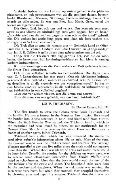 Louis Trichardt - Afrikanergeskiedenis