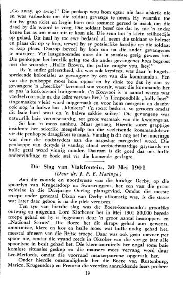 Slag van Vlakfontein 1901 - Afrikanergeskiedenis