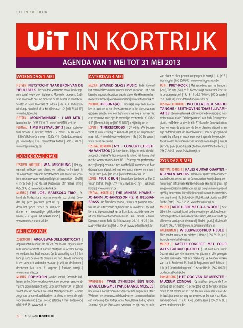 Stadskrant mei 2013 - Stad Kortrijk