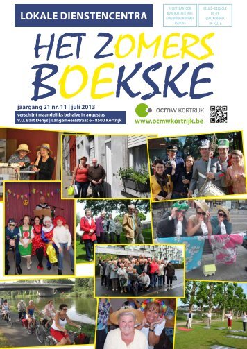 Boekske zomerprogramma juli 13 - Stad Kortrijk