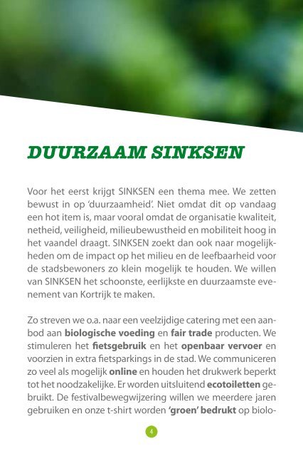 programmabrochure van Sinksen - Stad Kortrijk