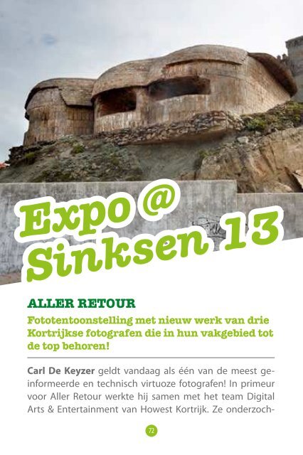 programmabrochure van Sinksen - Stad Kortrijk