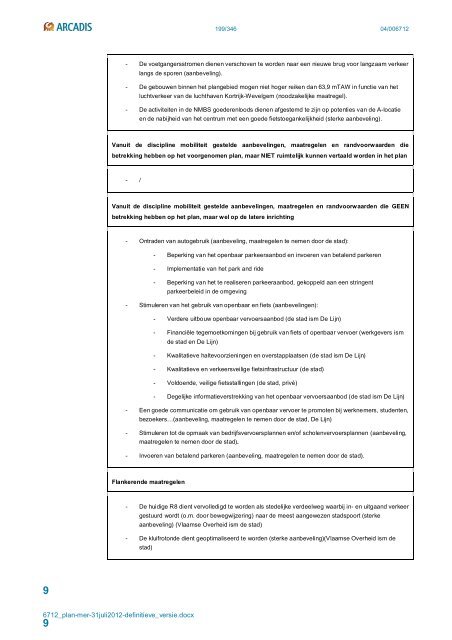 deel 1 planMER - Stad Kortrijk