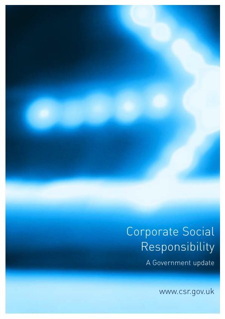 Corporate Social Responsibility - A Government ... - DTI Home Page