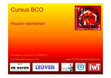 Cursus BCO - Infosteel