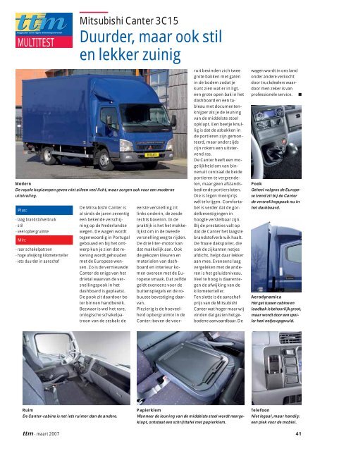 Test 3,5 tons chassis-cabines - TTM.nl