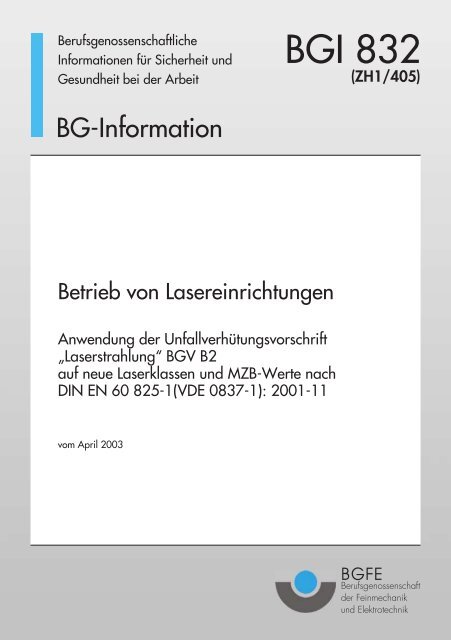 BGI 832 - Technische Universität Braunschweig