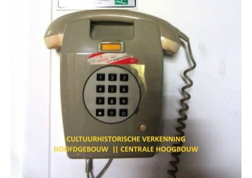 cultuurhistorische verkenning hoofdgebouw - Technische ...