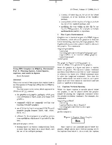 Using EPS Graphics in LATEX 2" Documents Part 2: Floating gures ...