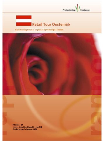 Retail Tour Oostenrijk - Productschap Tuinbouw