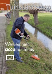 T&L Thema: werken met accumachines 4a/2012 - Tuin & Landschap