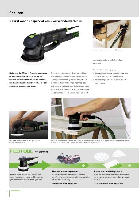 FESTOOL nl Schuren