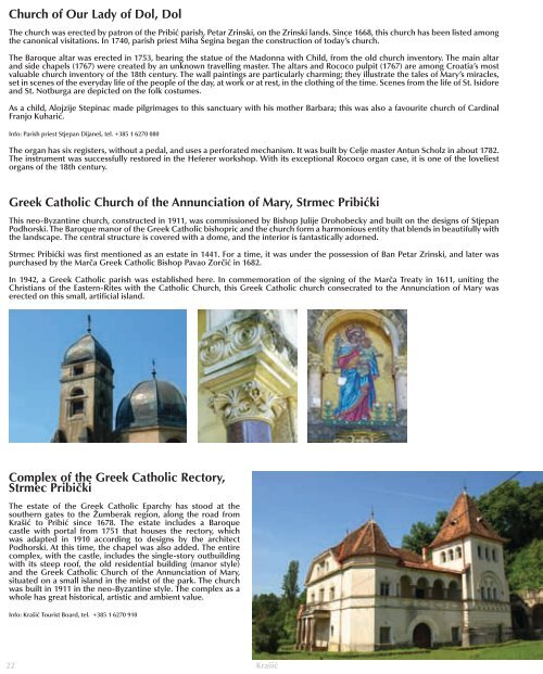 The Cultural Heritage of Zagreb County