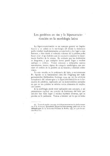 Los gerativos en -ias y la hipercaracte- rización en la morfologia latina