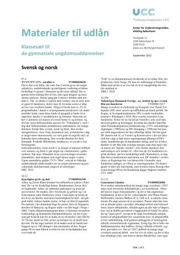 Materialer til udlån