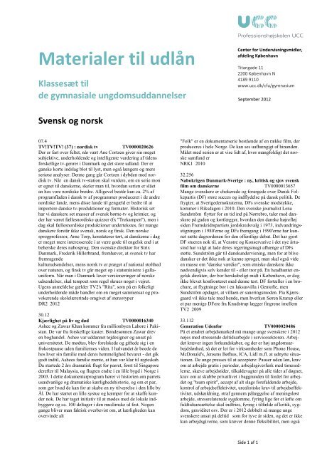 Materialer til udlån