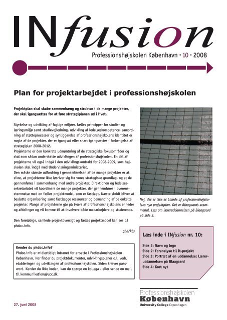 27. juni 2008 - Professionshøjskolen UCC