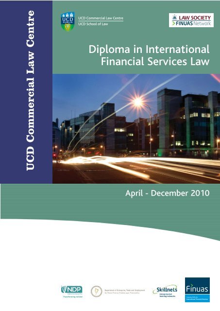 Diploma in International Financial Services Law - University College ...