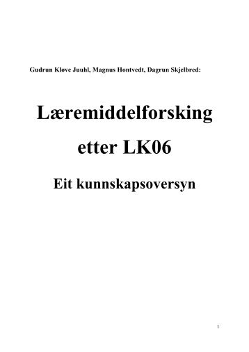 Rapport - Udir.no