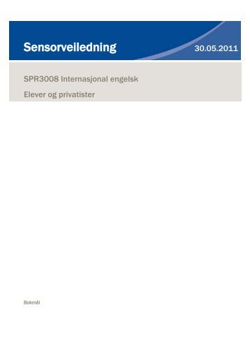 Sensorveiledning BM (pdf) - Udir.no