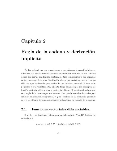 2º Regla de la cadena y derivación implícita