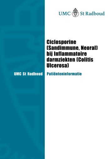 Ciclosporine (Sandimmune, Neoral) bij ... - UMC St Radboud