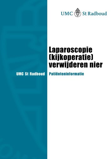 Laparoscopie (kijkoperatie) verwijderen nier - UMC St Radboud