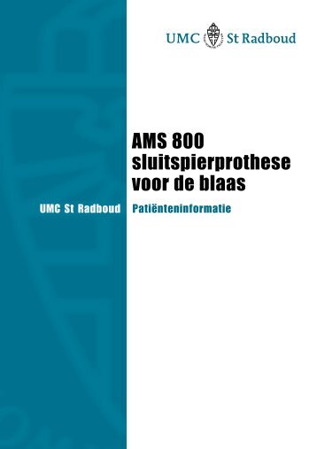 AMS 800 sluitspierprothese voor de blaas - UMC St Radboud