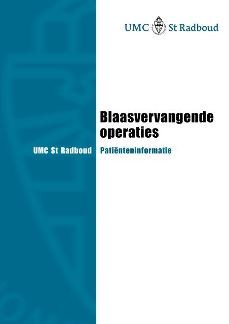 Blaasvervangende operaties - UMC St Radboud