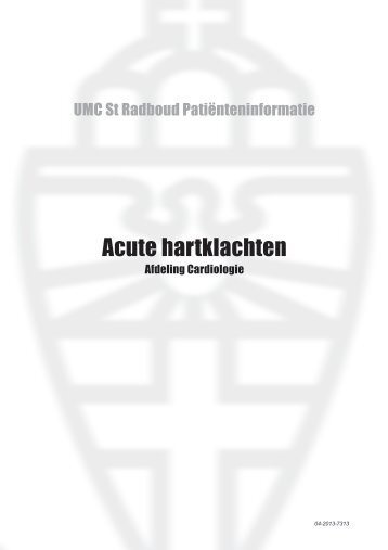Informatiemap Acute hartklachten - UMC St Radboud