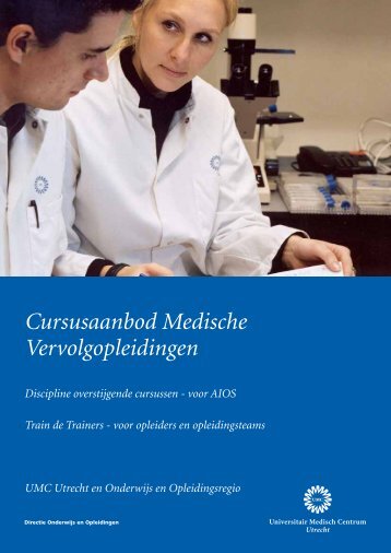 Brochure medische vervolgopleidingen - UMC Utrecht