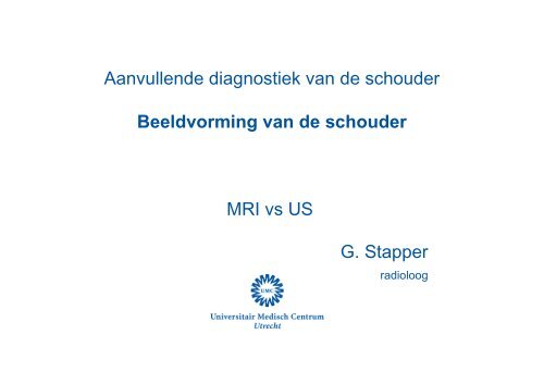 Presentatie Stapper - UMC Utrecht