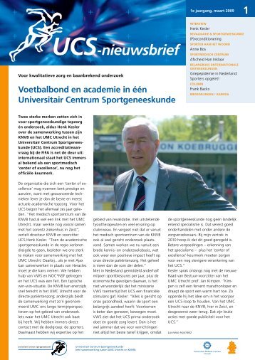 Nieuwsbrief 1 - UMC Utrecht