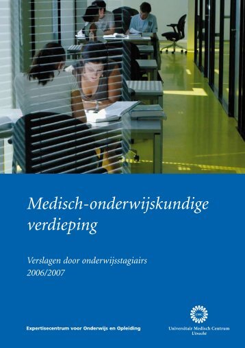 Medisch-onderwijskundige verdieping - UMC Utrecht