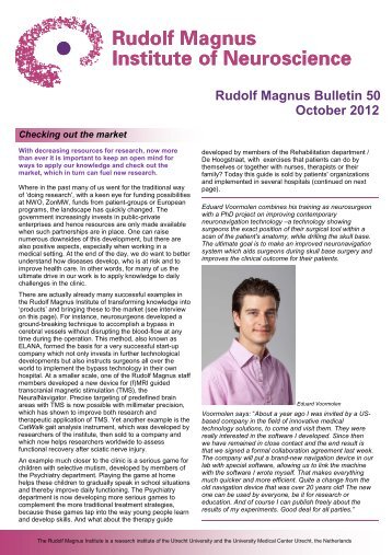 Rudolf Magnus Bulletin 50- oktober 2012_MJ - UMC Utrecht