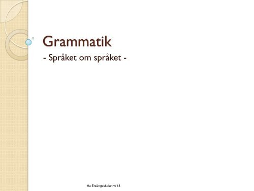 Grammatik