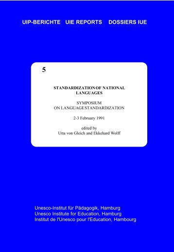 Standardization of national languages - Unesco