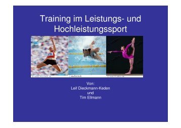 Training im Leistungs- und Hochleistungssport1[1]